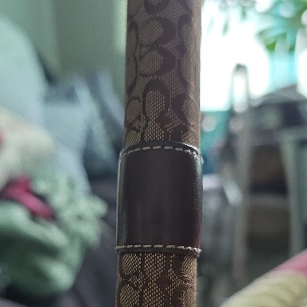 Coach Signature Brown Zip Wallet - Picture 8 of 10